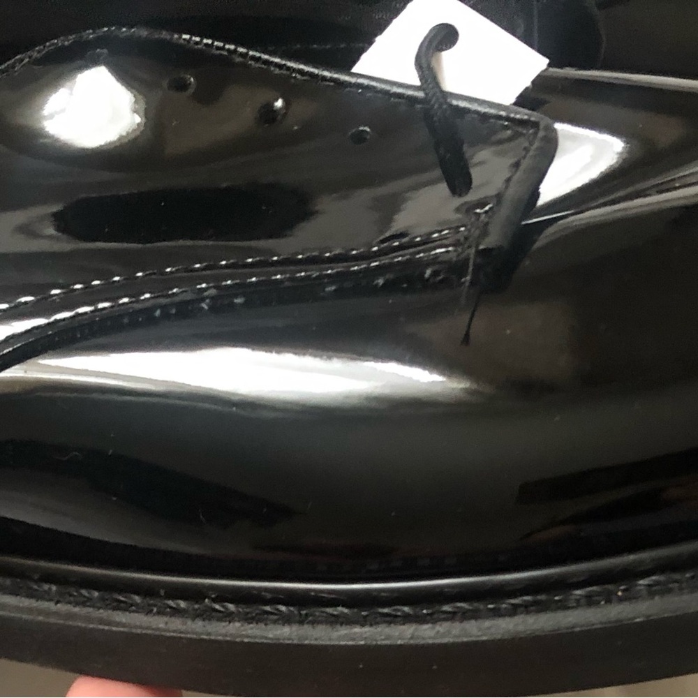 Vibram Glossy Black Oxfords